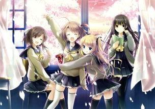 校园动漫学生,描绘青春梦想的彩色画卷